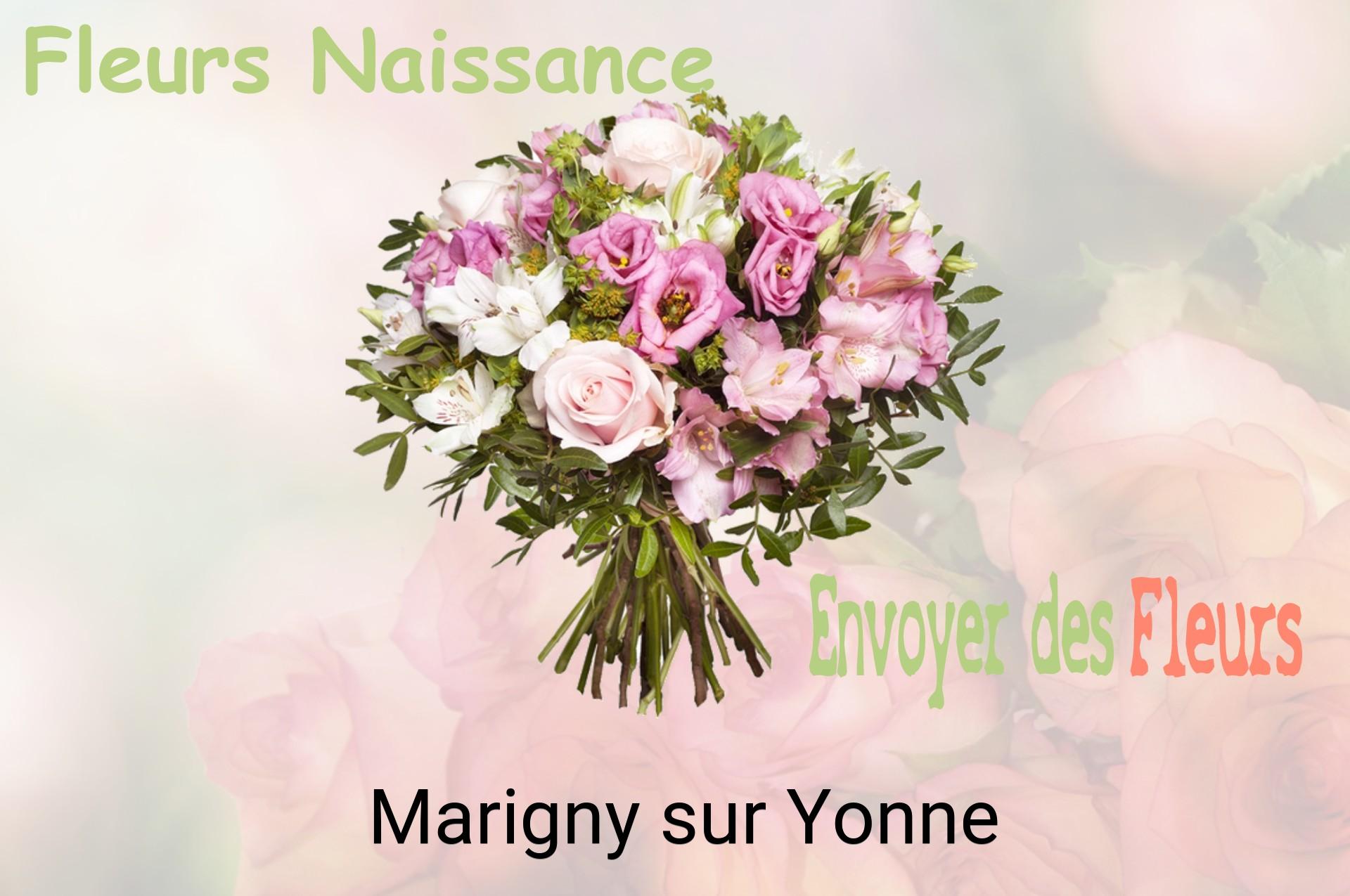 Bouquet de fleurs de naissance livré à Marigny-sur-Yonne